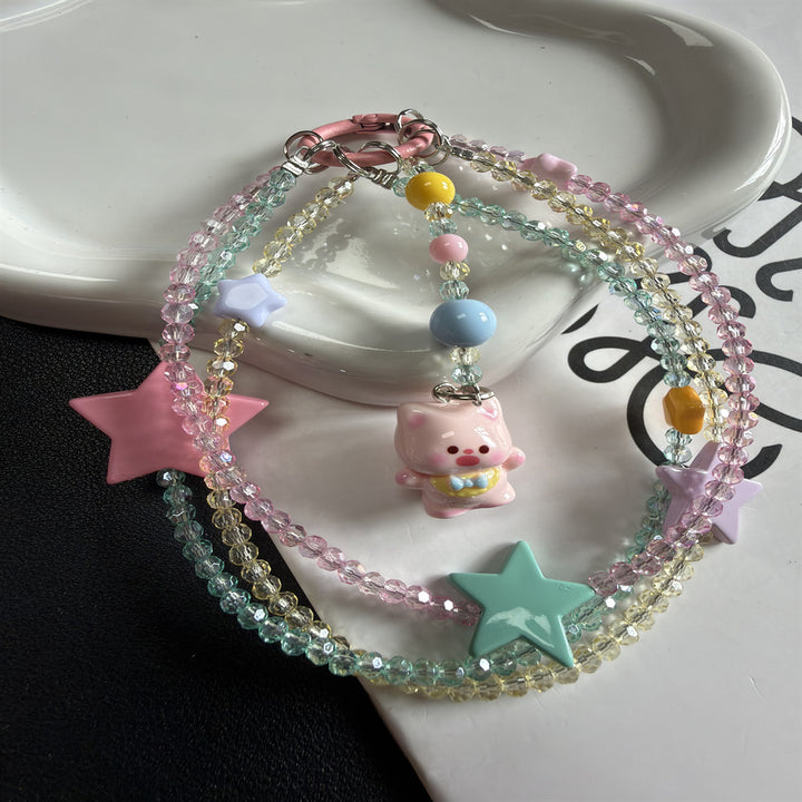 Verspielte Stern- und Tieranhänger-Lanyard Karnz