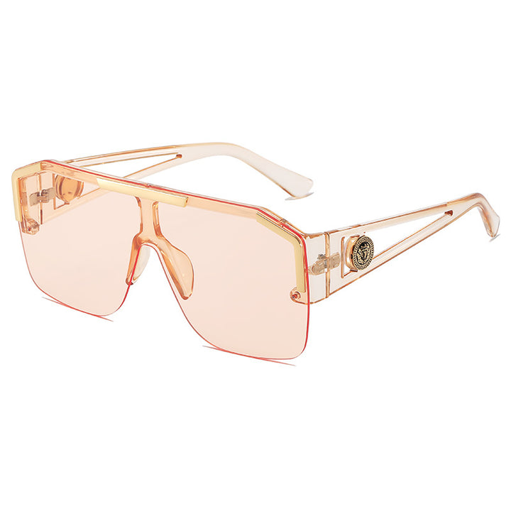 Übergroße geometrische Sonnenbrille Karnz