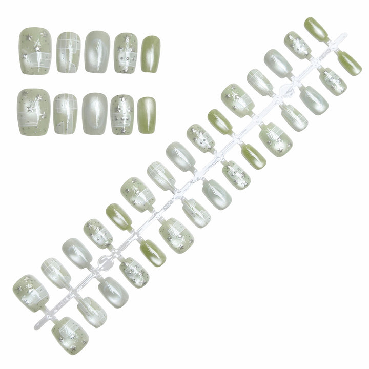 Künstlerisches Press-On Nagelset  1791645965