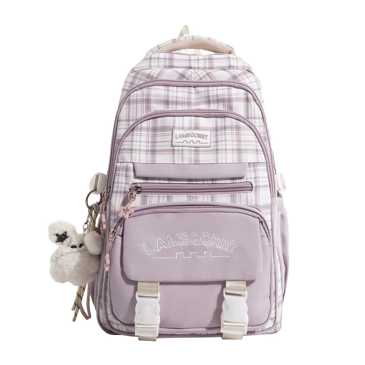 Stylische Karomuster-Rucksack Karnz