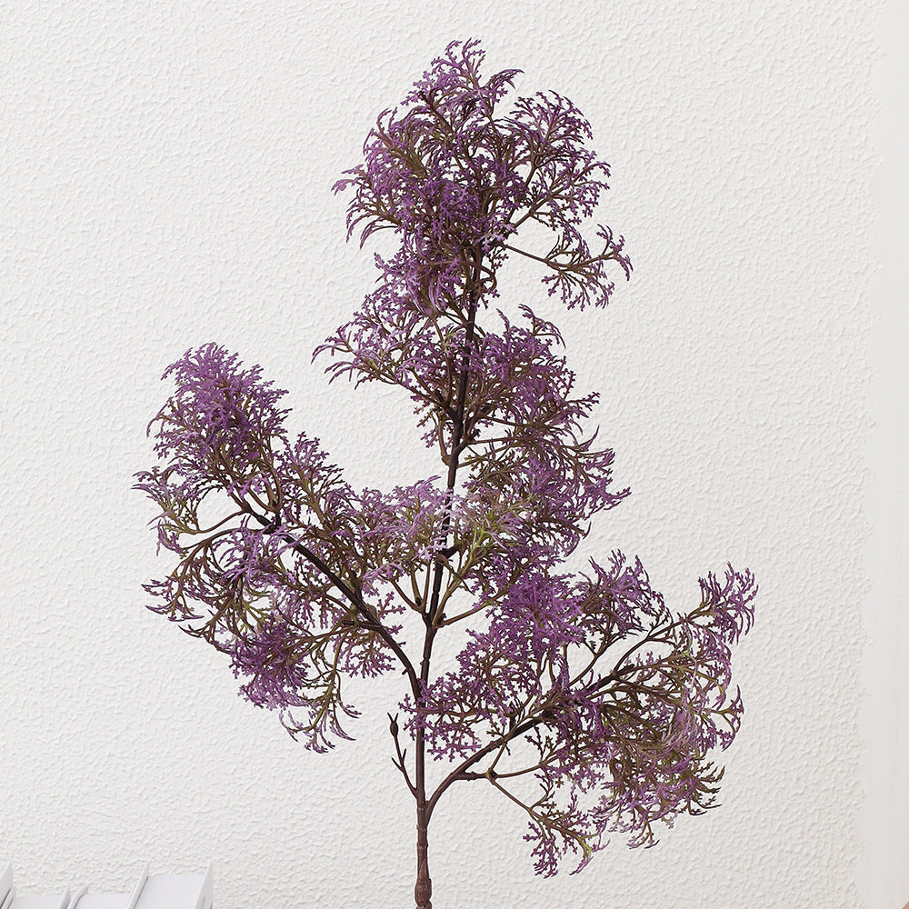 Künstlicher Blütenzweig mit filigranen lila Blüten Karnz