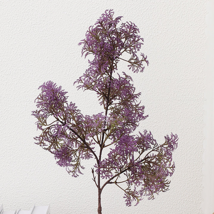 Künstlicher Blütenzweig mit filigranen lila Blüten Karnz