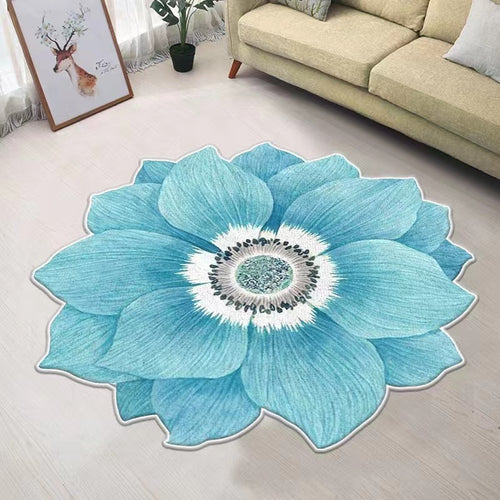 Blumenförmiger Teppich