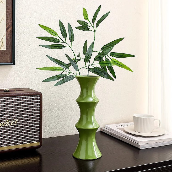 Zeitgenössische Bambus-Style Vase