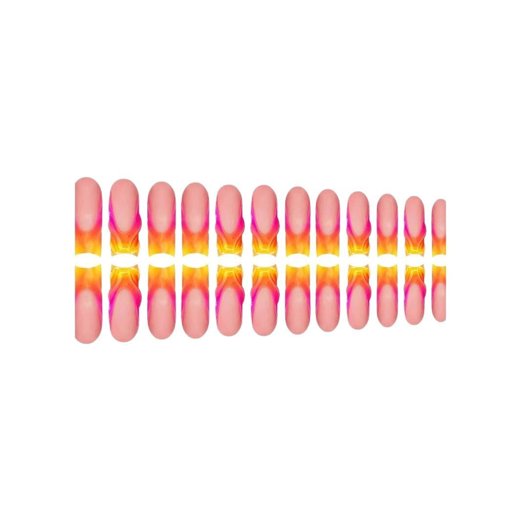 Künstlerischer Gradient Nagelkunst Karnz