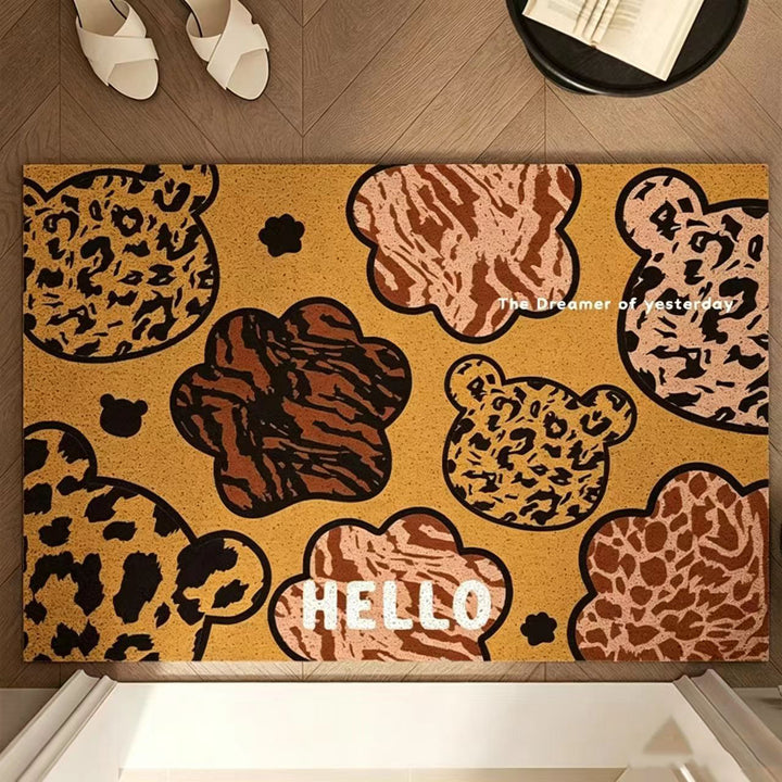 Stylische Willkommens Fußmatte