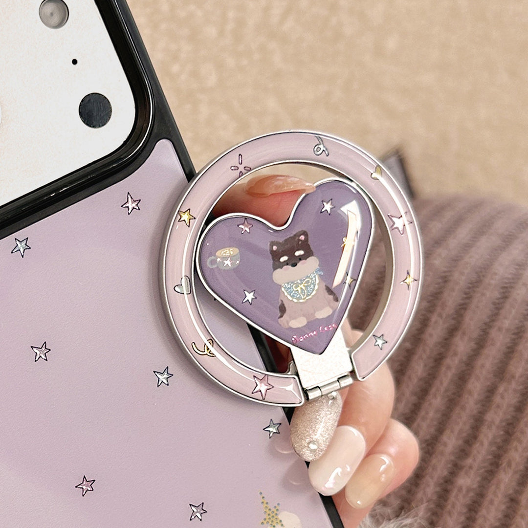 Herzförmiger Smartphone Fingerhalter Karnz