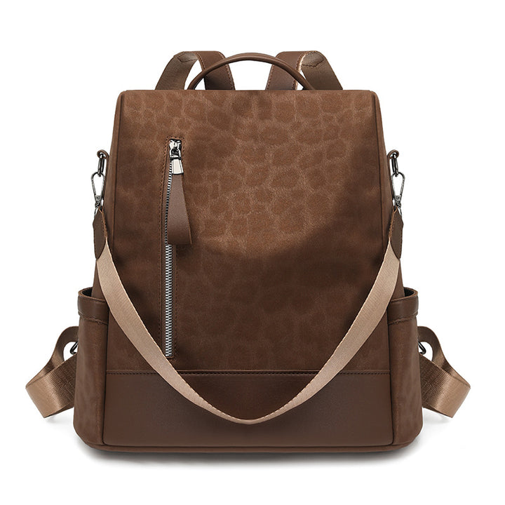Chic Leopard-Print Rucksack Karnz