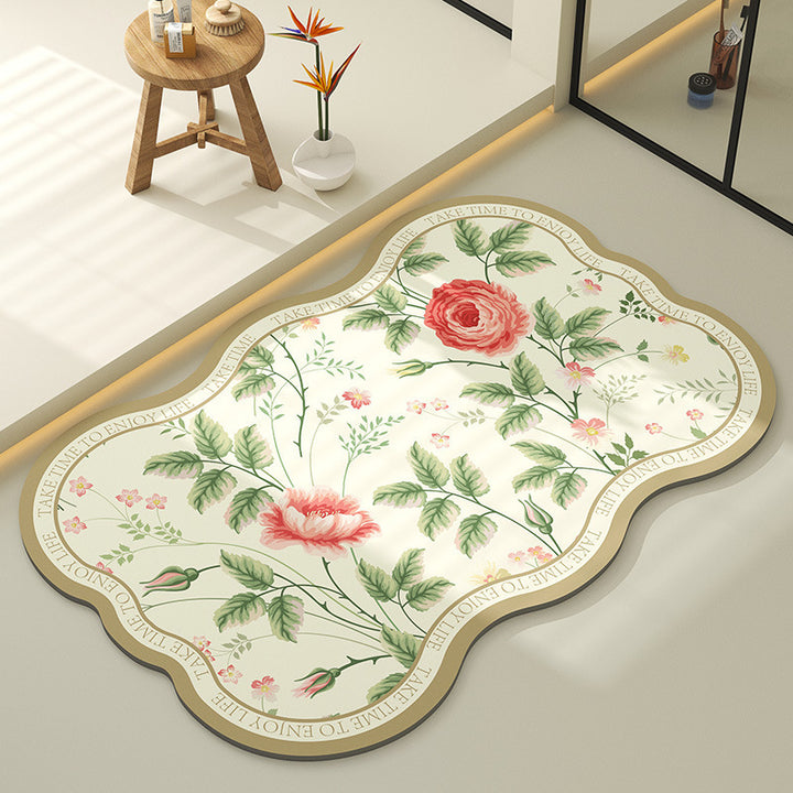 Dekorative Blumen Teppich