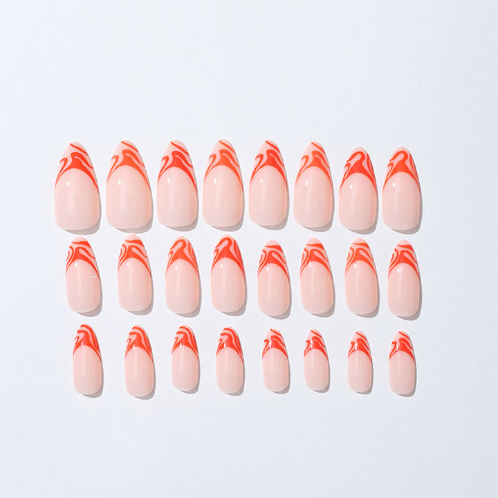 Artistic Flame-Design Press-On Nail Kit Karnz