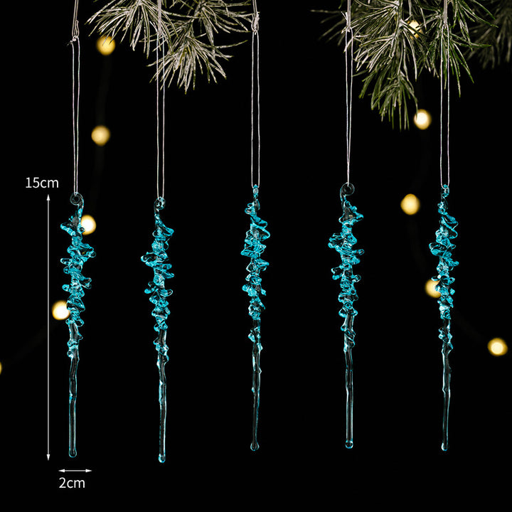 Hängendes Eiszapfen Ornament Set