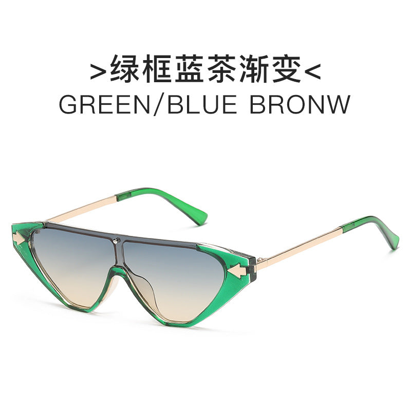 Damen futuristische Sonnenbrille mit markantem Design Karnz