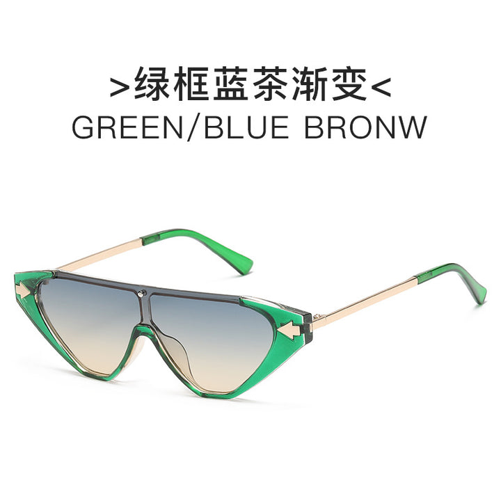 Damen futuristische Sonnenbrille mit markantem Design Karnz
