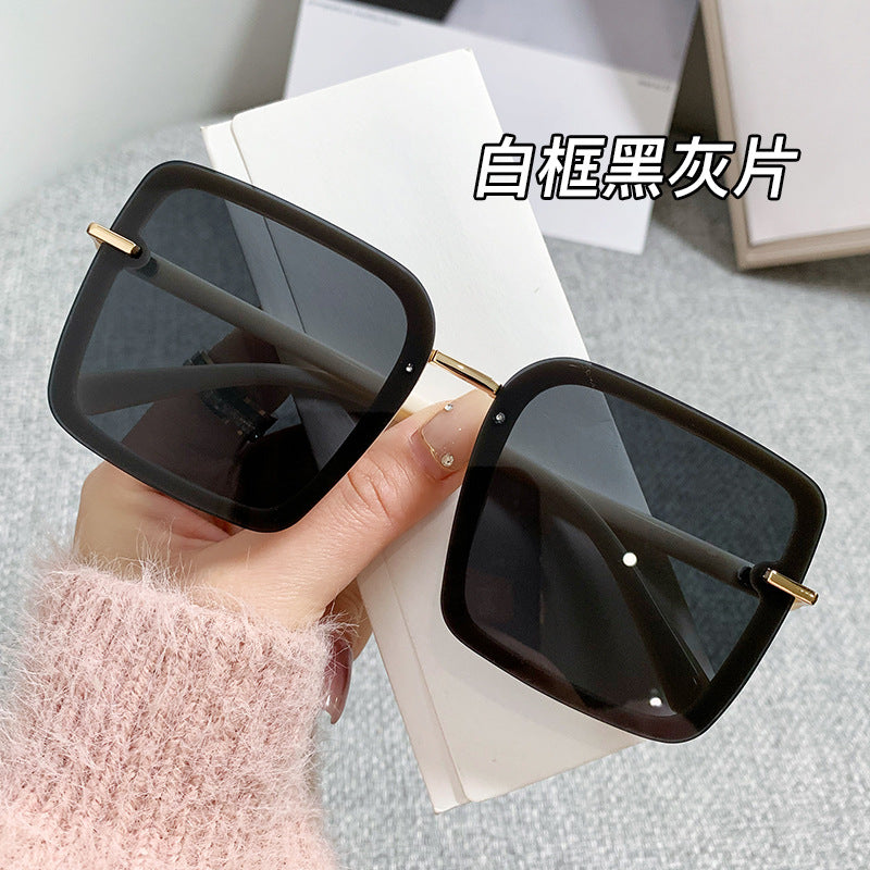 Damen trendige Sonnenbrille im modernen quadratischen Design Karnz