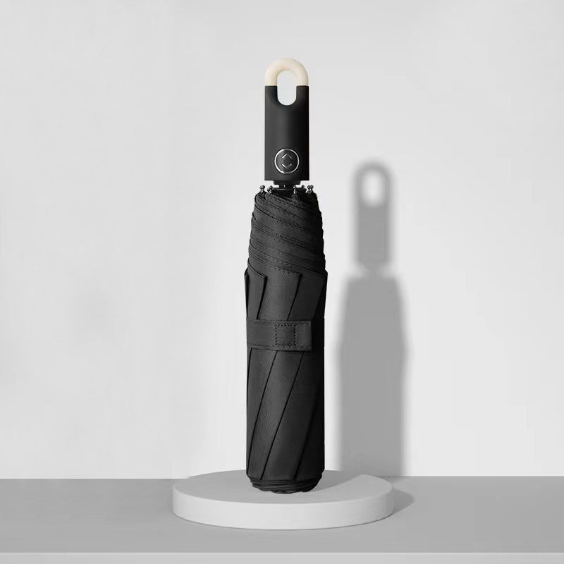 Damen eleganter Faltregenschirm mit ergonomischem Griff und UV-Schutz Karnz