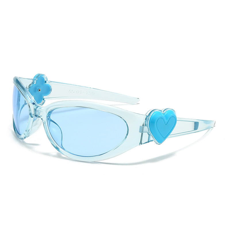 Damen modische Sonnenbrille im stilvollen Herzdesign Karnz