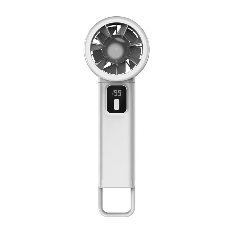 Damen tragbarer Mini Ventilator mit digitaler Anzeige Karnz