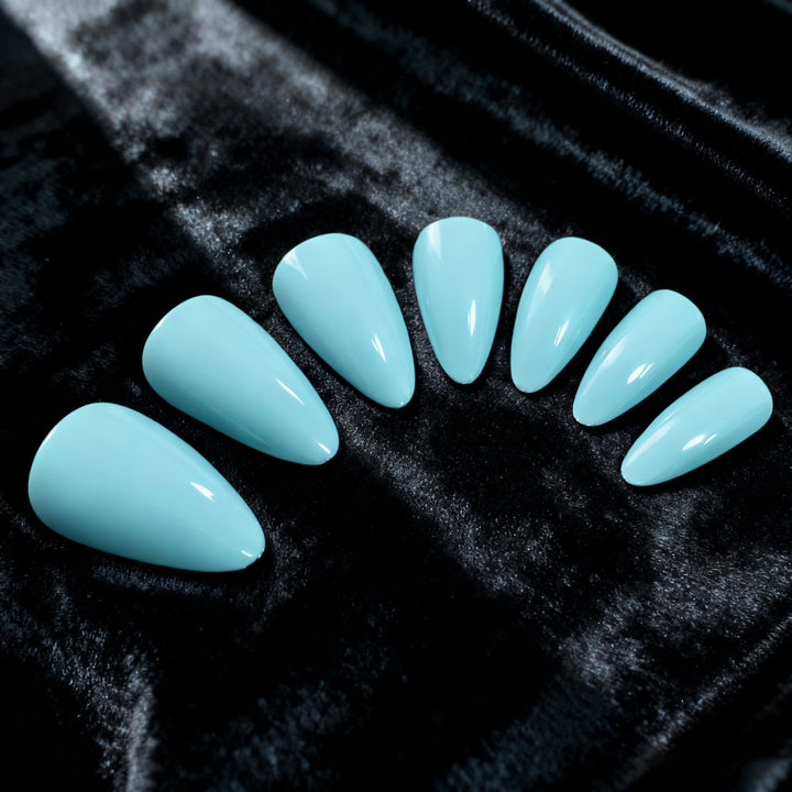 Elegante Glänzende Stiletto-Nagelveränderungen Karnz