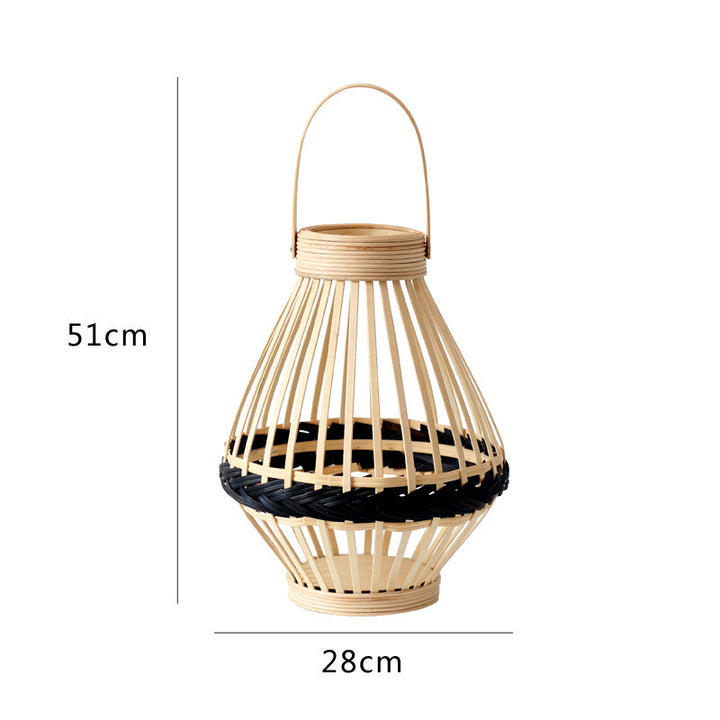 Dekorative Rattan-Laterne Karnz