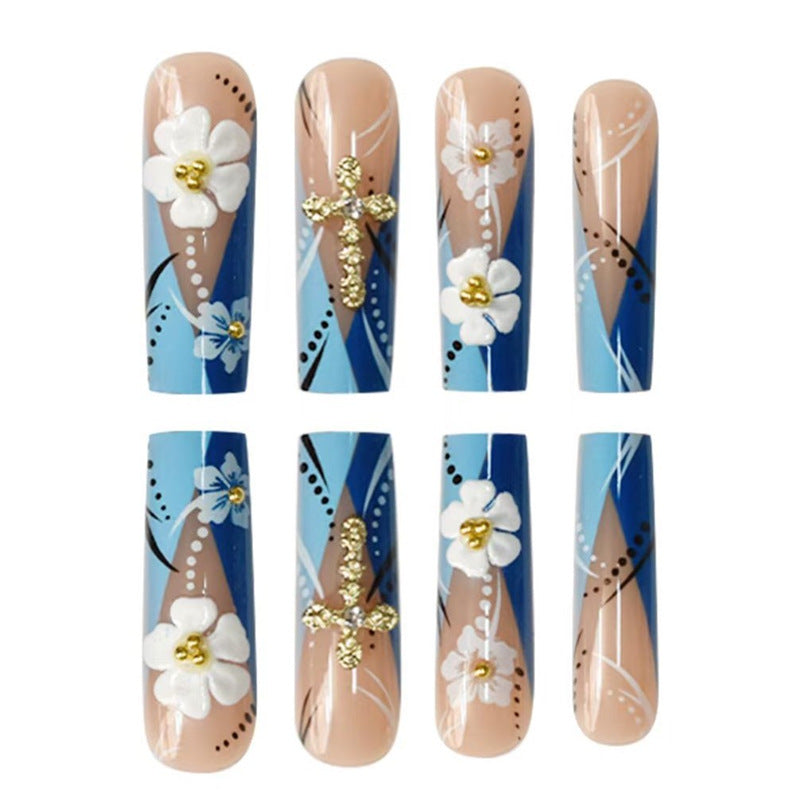 Dekorative 3D Blumen Nagelkunst Verlängerungen Karnz