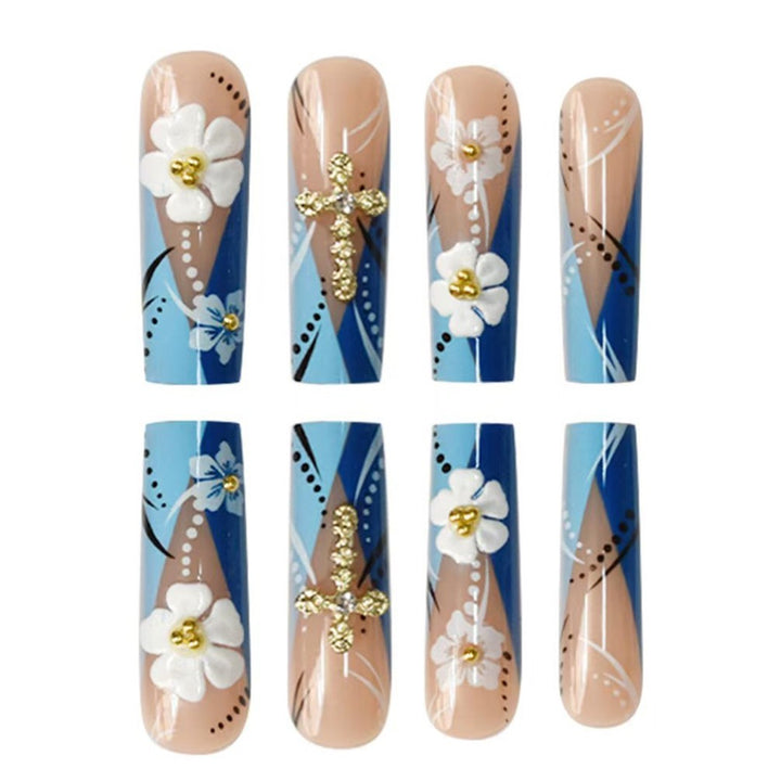Dekorative 3D Blumen Nagelkunst Verlängerungen Karnz