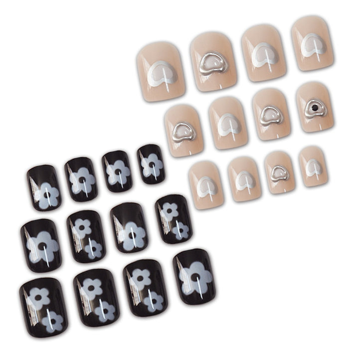Künstlerische Herz-inspirierte Nagelkunstverlängerungen Karnz