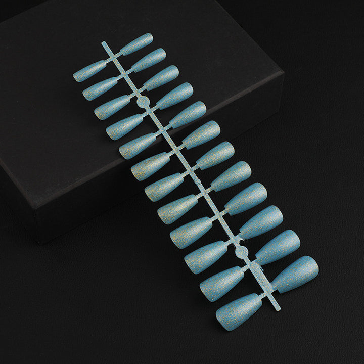Kunstnagel Set mit elegantem Glitzer-Effekt Karnz
