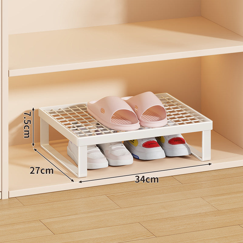 Stapelfähiger Mesh-Top Schuhregal Riser Organizer