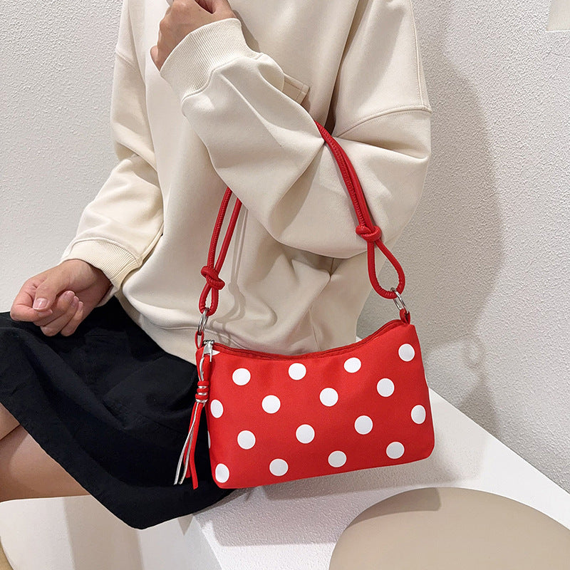 Lässige schicke Polka-Dot-Handtasche