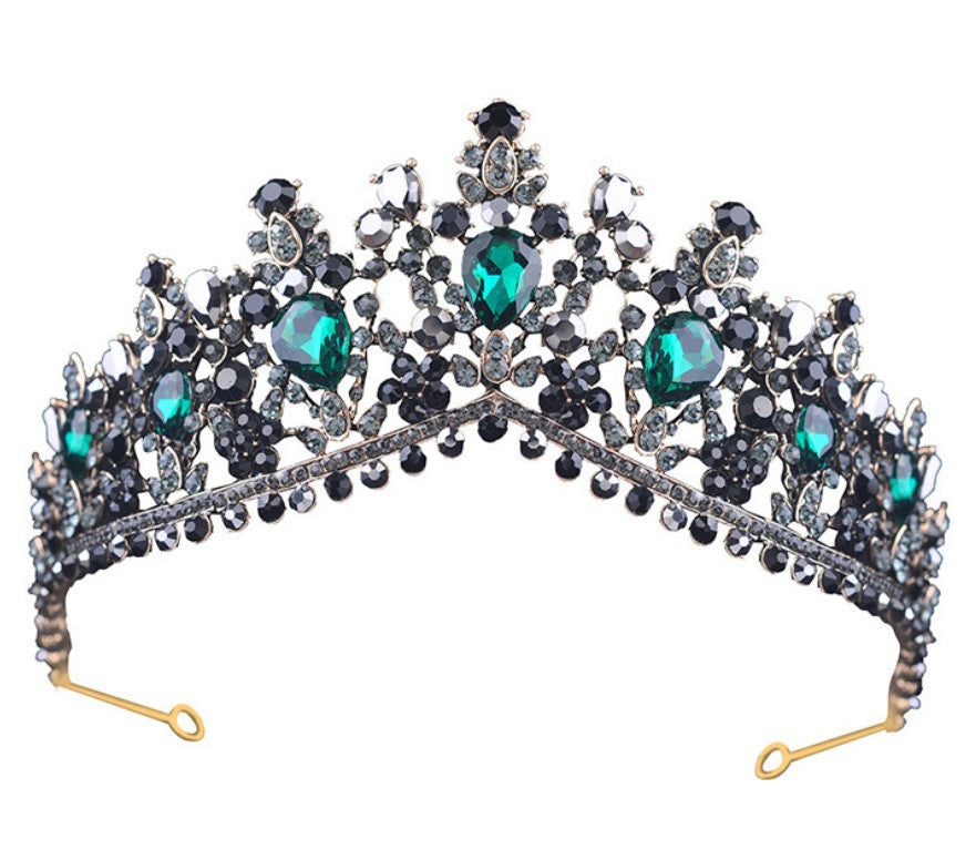 Damen Glamouröse Tiara mit Strass- und Kristallverzierungen Karnz