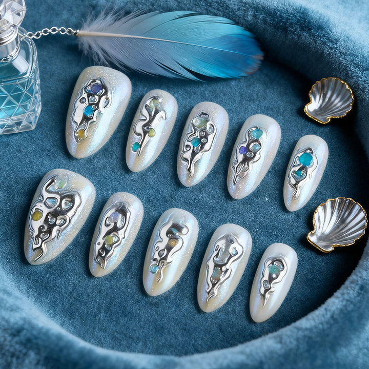 Dekoratives Press-On Nagelset Karnz