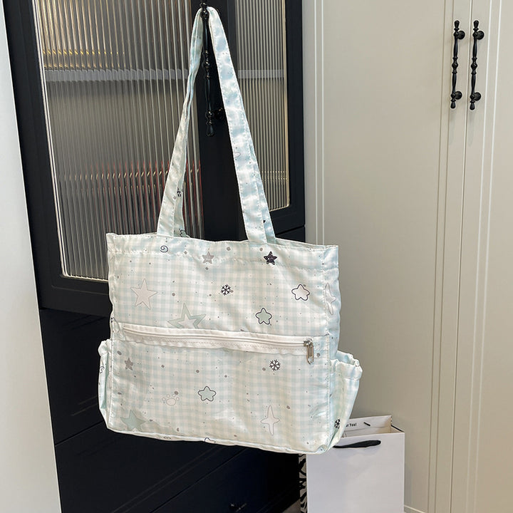Illustrierte Canvas-Shopper-Tasche Karnz