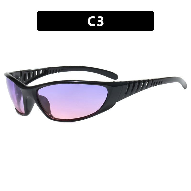 Damen Sportliche Sonnenbrille mit aerodynamischem Design und polarisierenden Gläsern Karnz