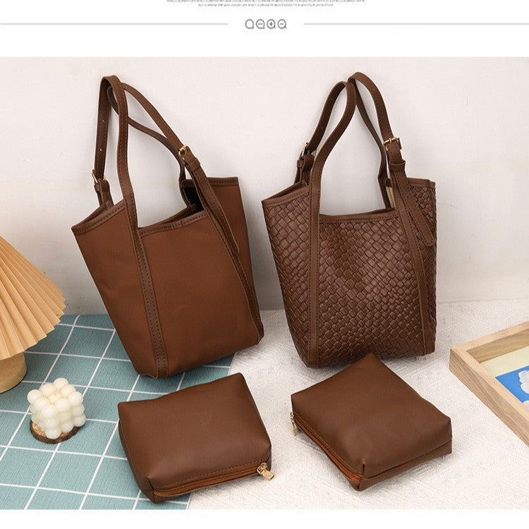Minimalistische Zip-Top Handtasche Karnz