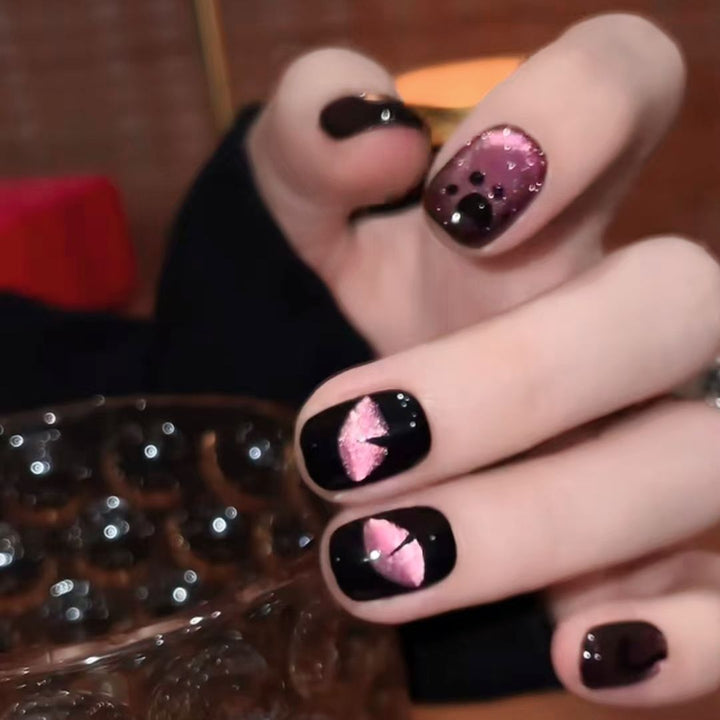 Süßes Charakter Press-On Nagelkunstset Karnz