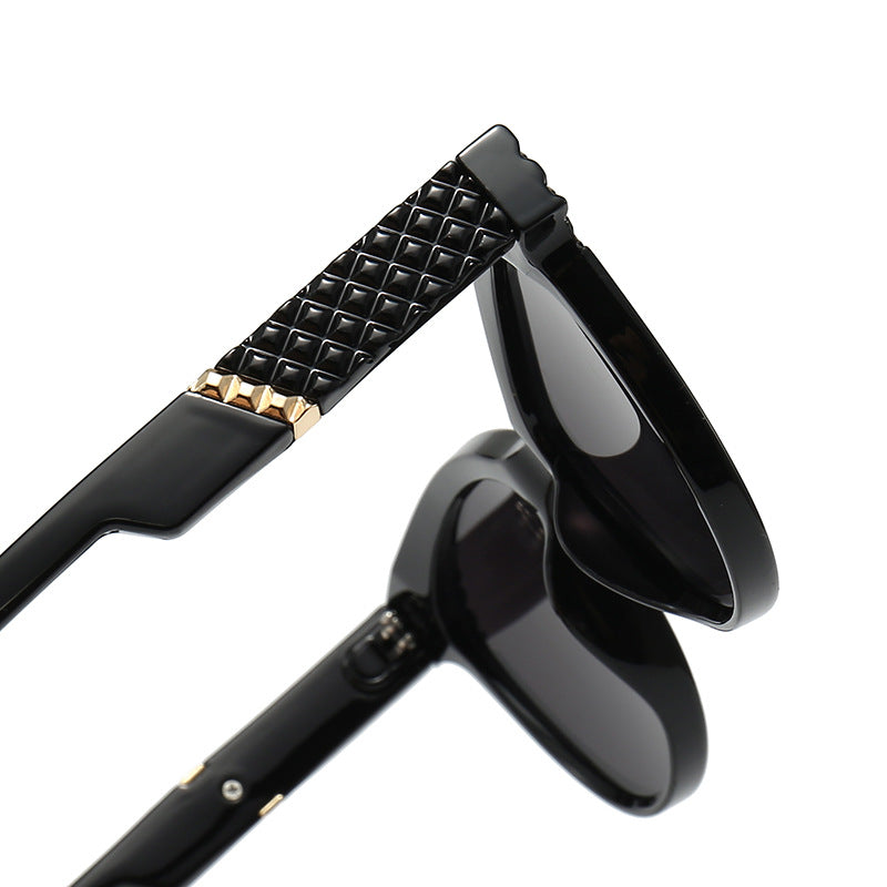 Damen Cat-Eye Sonnenbrille mit strukturierter Rahmen und UV-Schutz Karnz