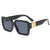 Damen oversized modische Sonnenbrille mit luxuriösen Metallakzenten Karnz