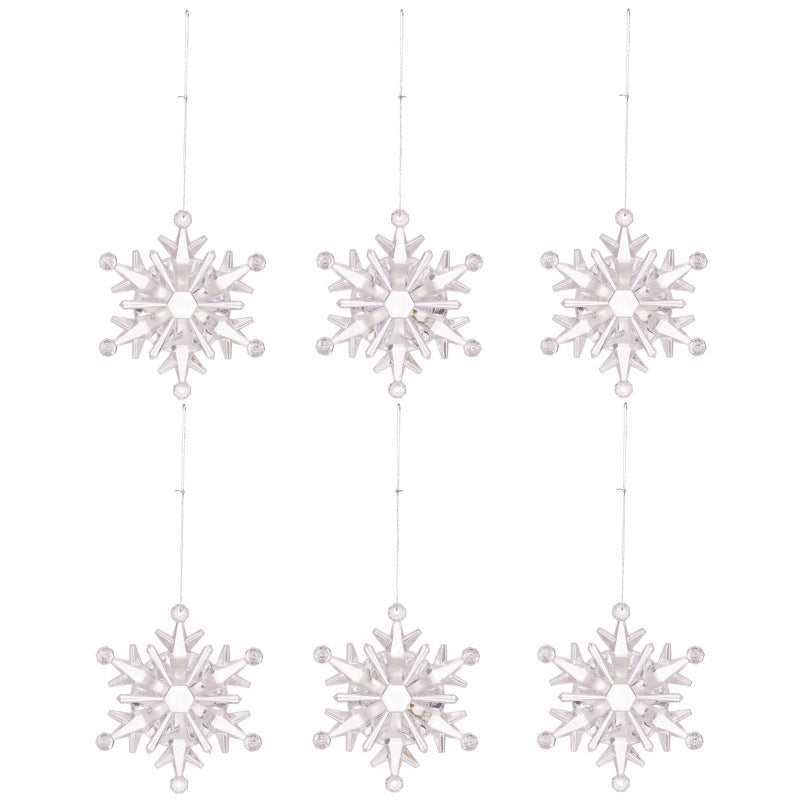 Elegante Glitzernde Schneeflocken-Hängedekoration Karnz