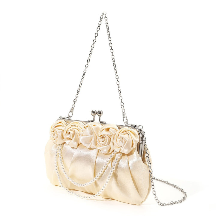 Strukturierte Blumige Abend-Clutch