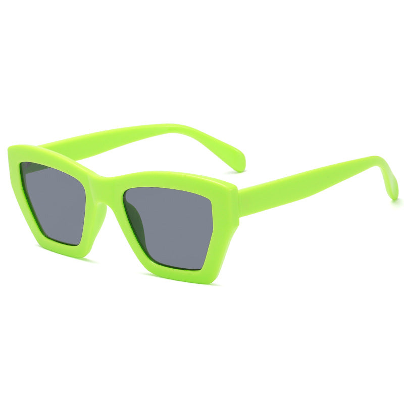 Damen trendige Sonnenbrille im modernen geometrischen Design Karnz