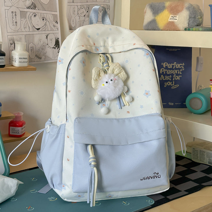 Schnürverschluss Blumendruck Rucksack