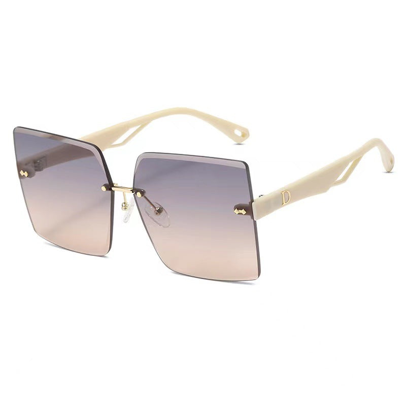 Damen modische quadratische Sonnenbrille mit luxuriösem und elegantem Rahmen Karnz