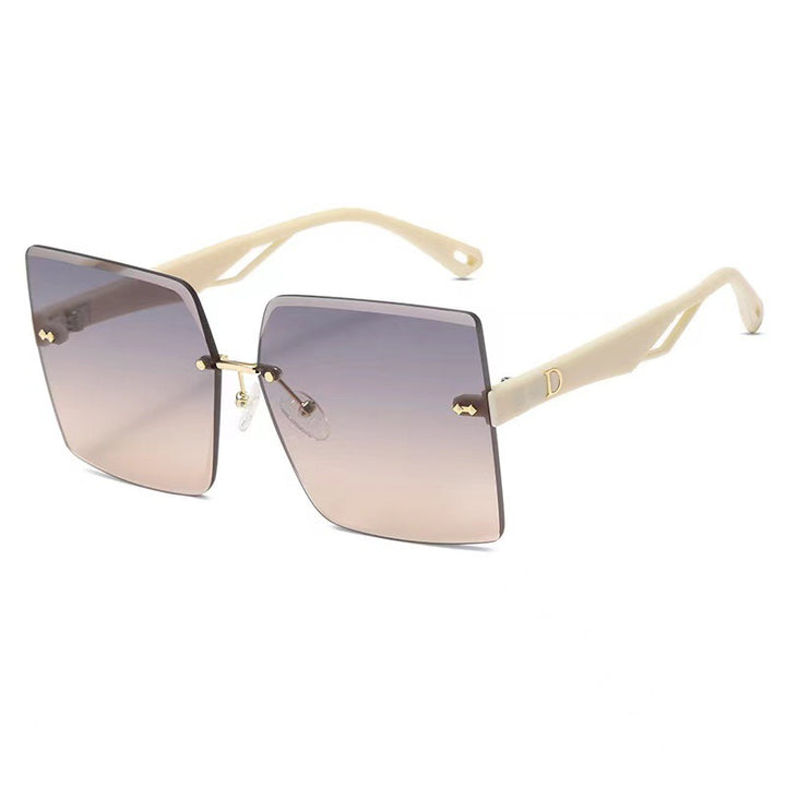 Damen modische quadratische Sonnenbrille mit luxuriösem und elegantem Rahmen Karnz