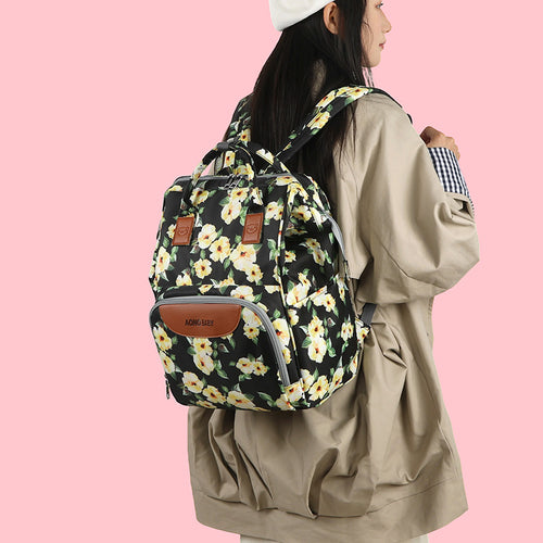 Kreativer floral gedruckter Mehrfach-Taschen Wickelrucksack Karnz