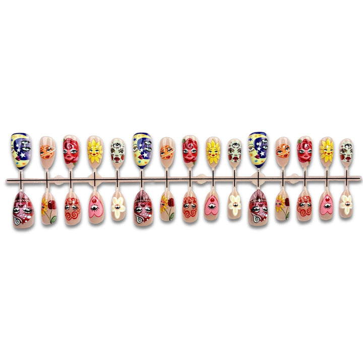 Künstlerisches Nail Art Press-On Nagelset