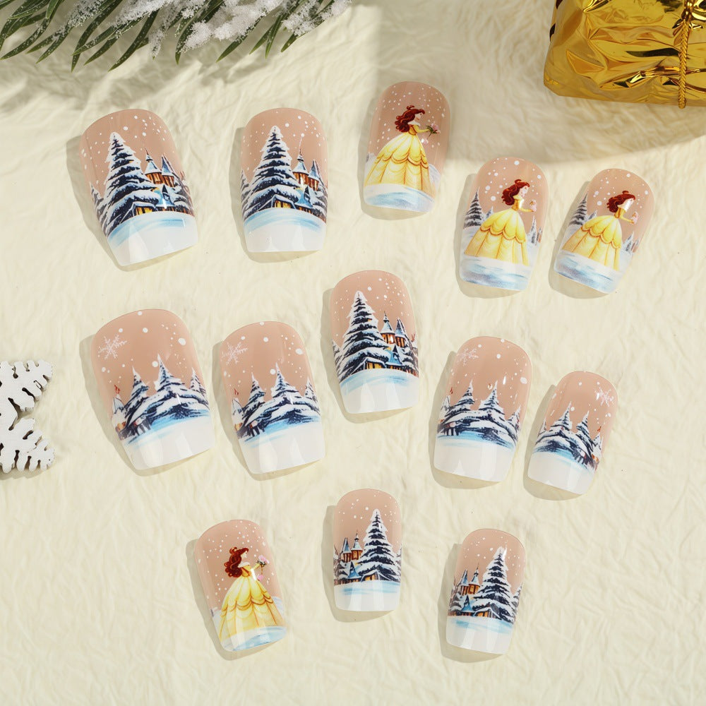 Winterliche Nagelkunst Karnz