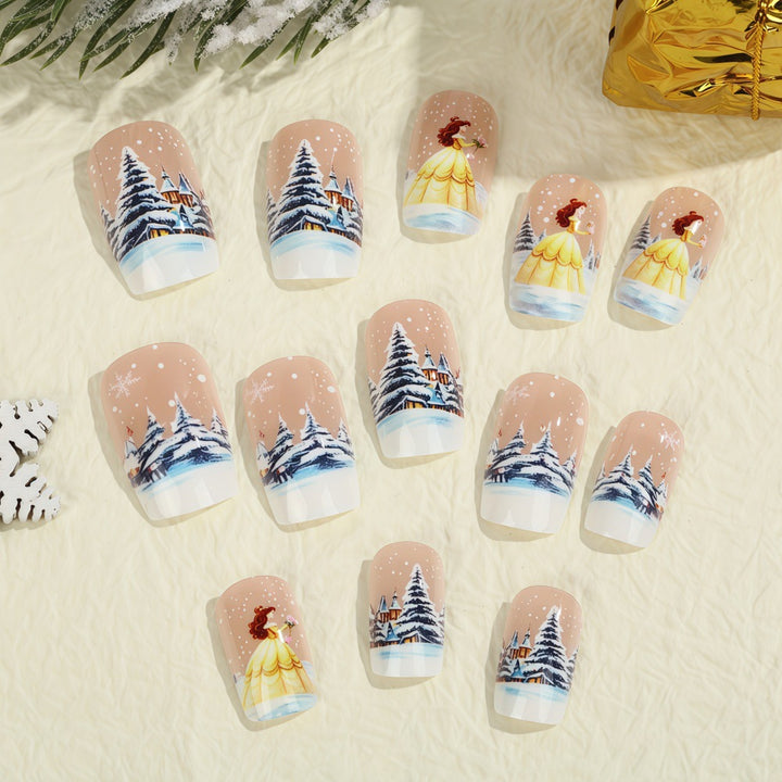 Winterliche Nagelkunst Karnz