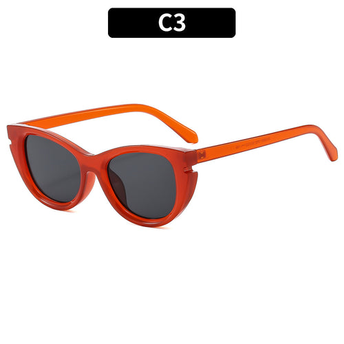 Cat-Eye-Sonnenbrille mit dickem Rahmen