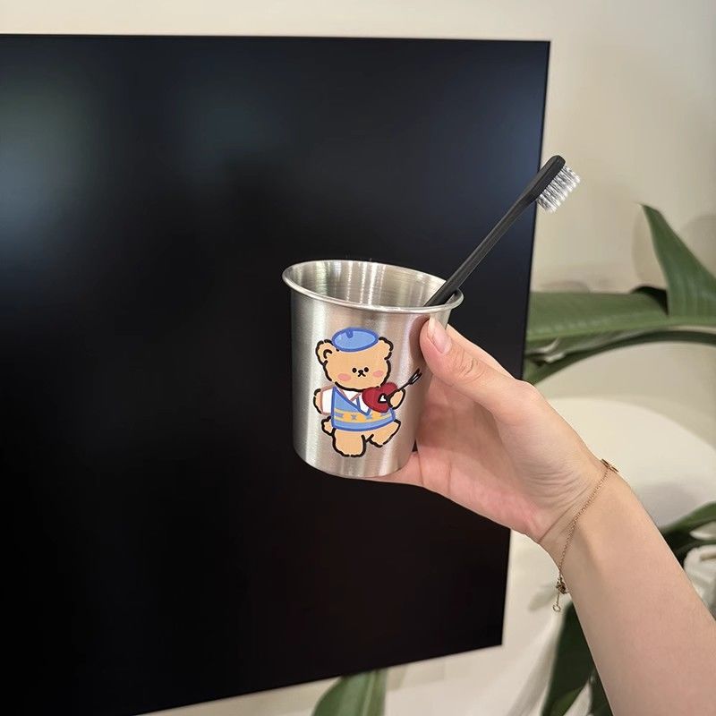 Edelstahl Becher mit Niedlichem Tierdesign Karnz
