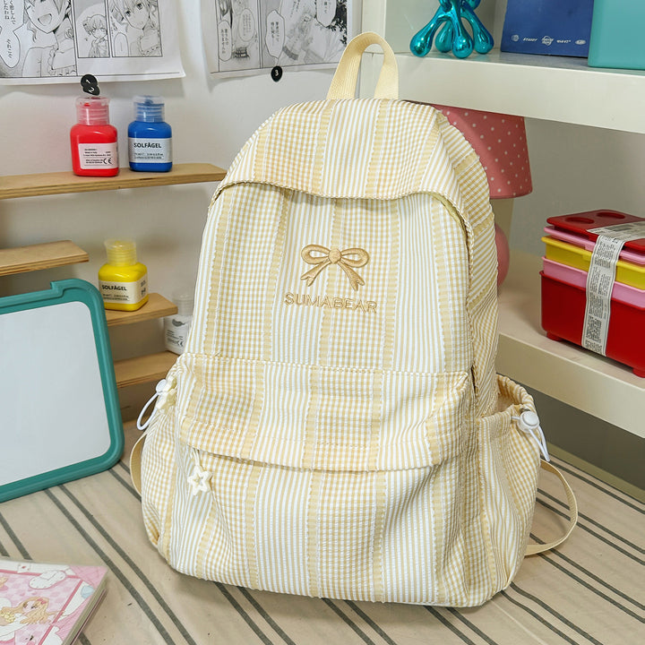 Lässiger gestreifter Rucksack Karnz
